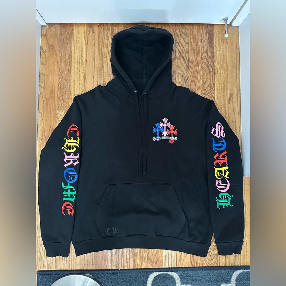 Chrome Hearts Cemetery Cross Multicolor Hoodie